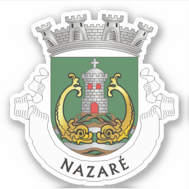 Adesivo Casaco de Armas de Nazaré, Portugal (Frente)