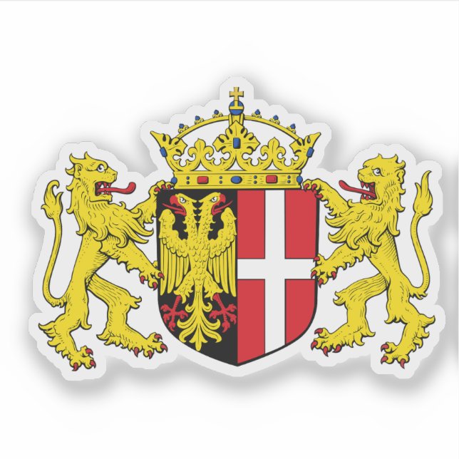 Adesivo Casaco de armas de Neuss, Alemanha (Frente)