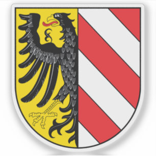 Adesivo Casaco de armas de Nuremberga (Nürnberg), Alemanha