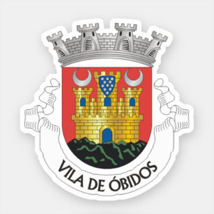 Adesivo Casaco de Armas de Óbidos, Portugal