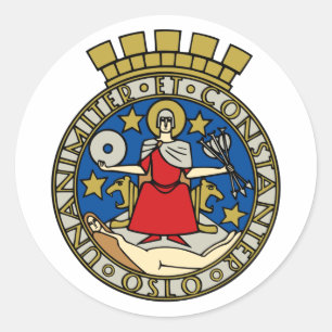 Adesivo Casaco de Armas de Oslo, Noruega