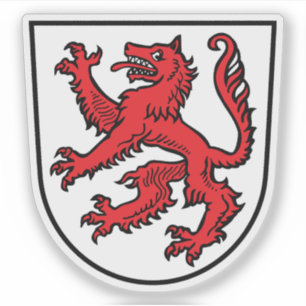 Adesivo Casaco de armas de Passau, Alemanha