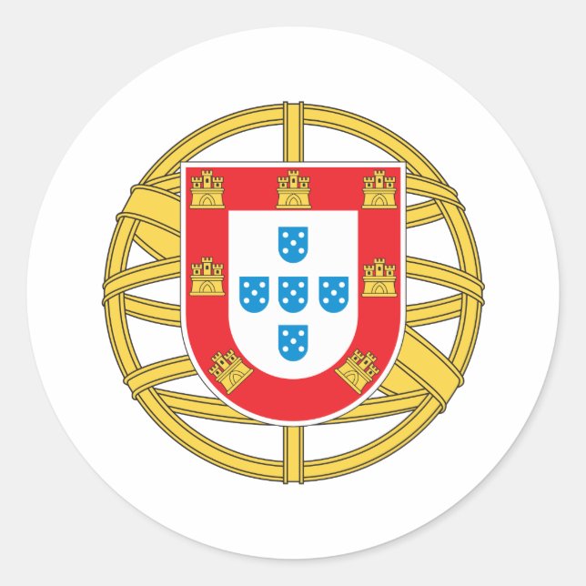 Adesivo Casaco de Armas de Portugal (Frente)