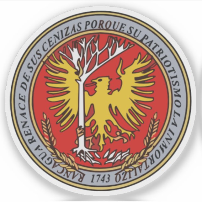 Adesivo Casaco de armas de Rancagua, Chile (Frente)