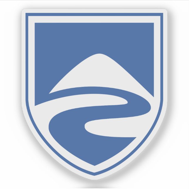 Adesivo Casaco de armas de Rangárþing eystra, Islândia (Frente)