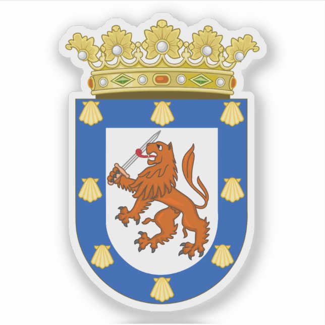 Adesivo Casaco de armas de Santiago, Chile (Frente)