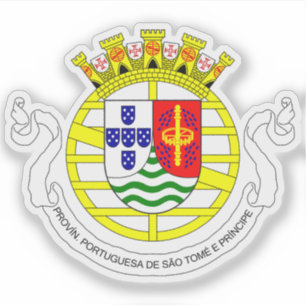 Adesivo Casaco de armas de São Tomé e Príncipe (1951-1975)