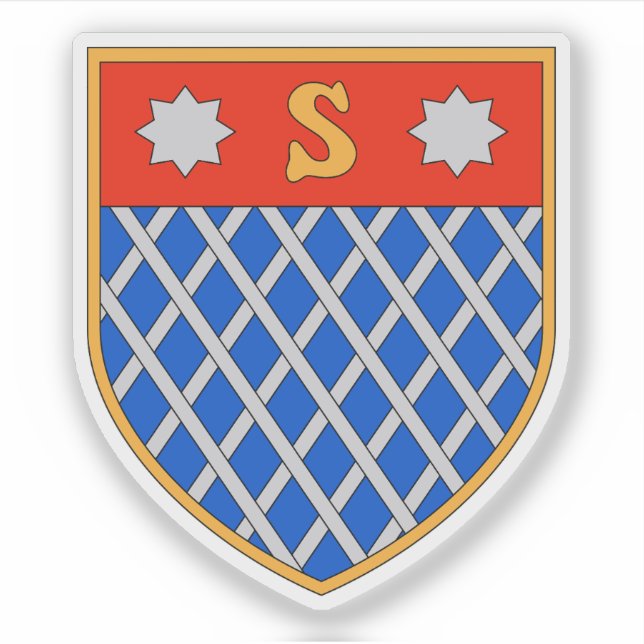 Adesivo Casaco de armas de Shkodër, Albânia (Frente)