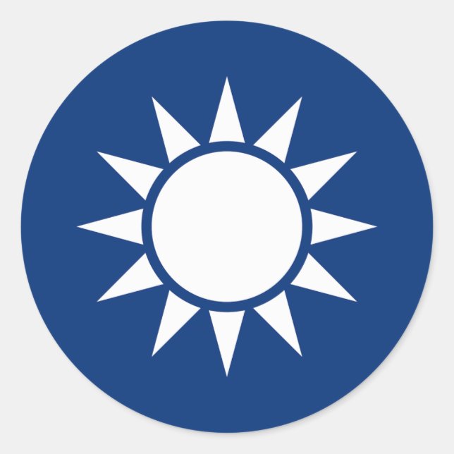 Adesivo Casaco de armas de Taiwan (Frente)