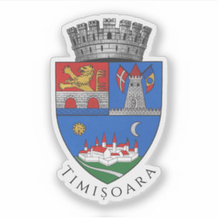 Adesivo Casaco de Armas de Timișoara, Romênia