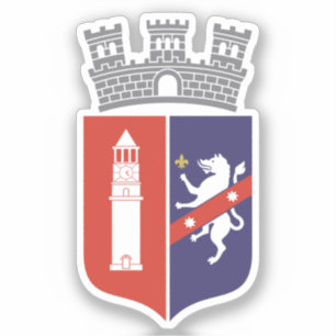 Adesivo Casaco de Armas de Tirana, Albânia