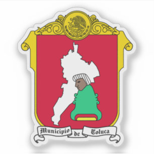 Adesivo Casaco de armas de Toluca de Lerdo, México