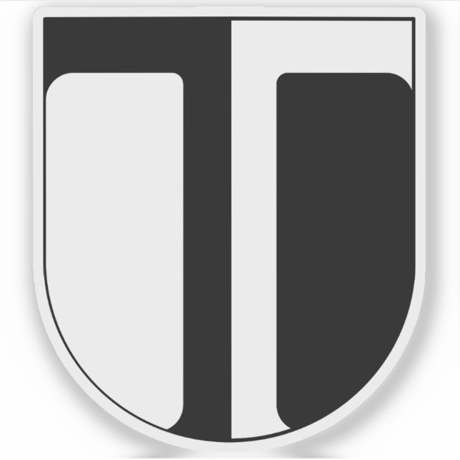 Adesivo Casaco de armas de Traun, Áustria (Frente)