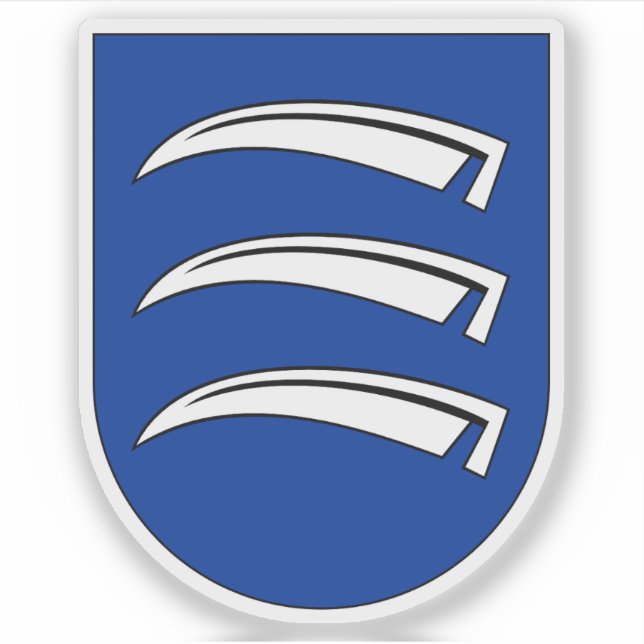 Adesivo Casaco de armas de Triesen, Liechtenstein (Frente)