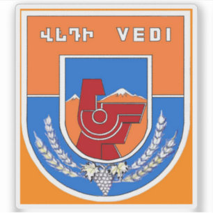 Adesivo Casaco de armas de Vedi, República da Armênia