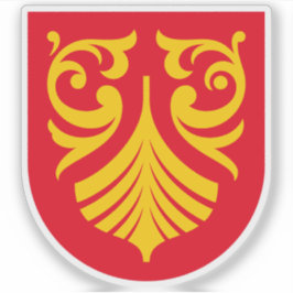 Adesivo Casaco de armas de Vestdata og Telemark, Noruega