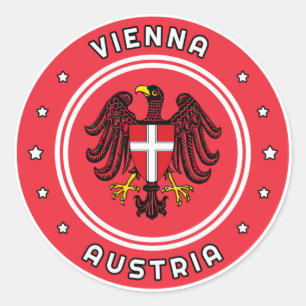 Adesivo Casaco de Armas de Viena, Áustria