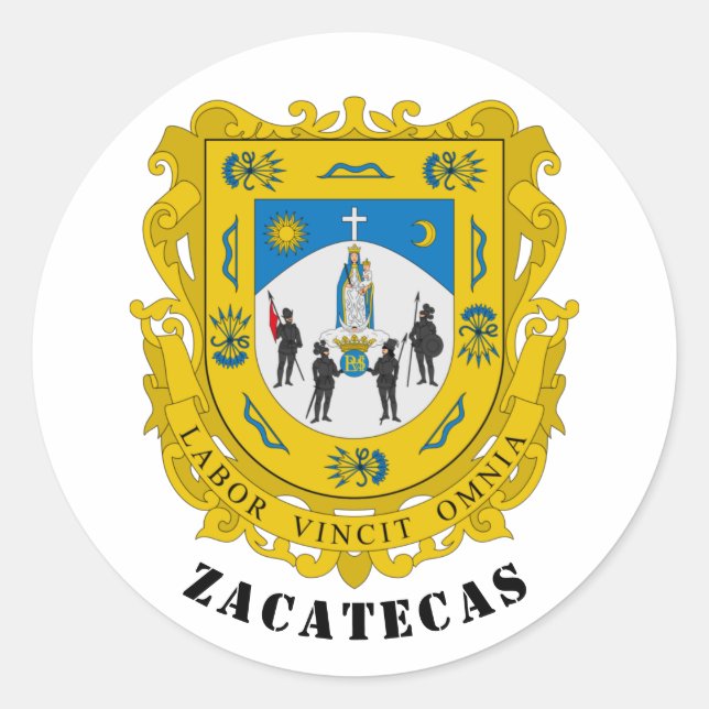 Adesivo Casaco de Armas de Zacatecas, México (Frente)