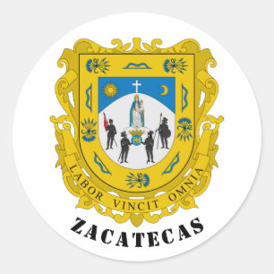 Adesivo Casaco de Armas de Zacatecas, México
