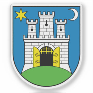Adesivo Casaco de armas de Zagreb, Croácia