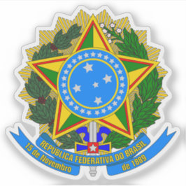 Adesivo Casaco de armas do Brasil (1992-presente)