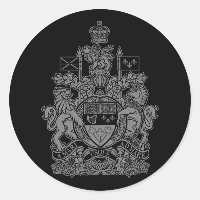 Adesivo Casaco de Armas do Canadá - Crest do Canadá (Frente)