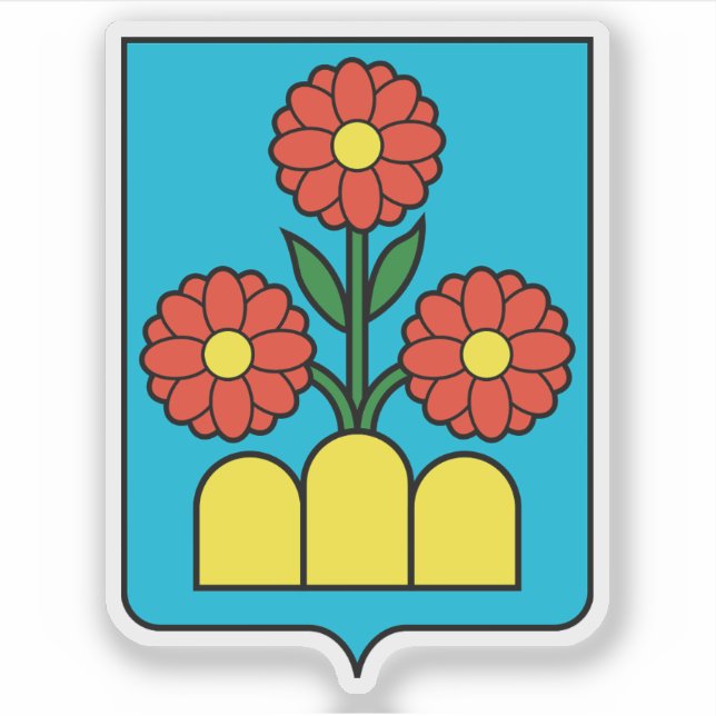 Adesivo Casaco de armas do castelo de Montegiardino (Frente)