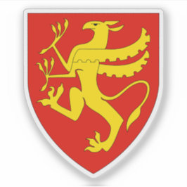 Adesivo Casaco de armas do condado de Troms, Noruega