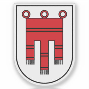Adesivo Casaco de armas do Estado de Vorarlberg, Áustria