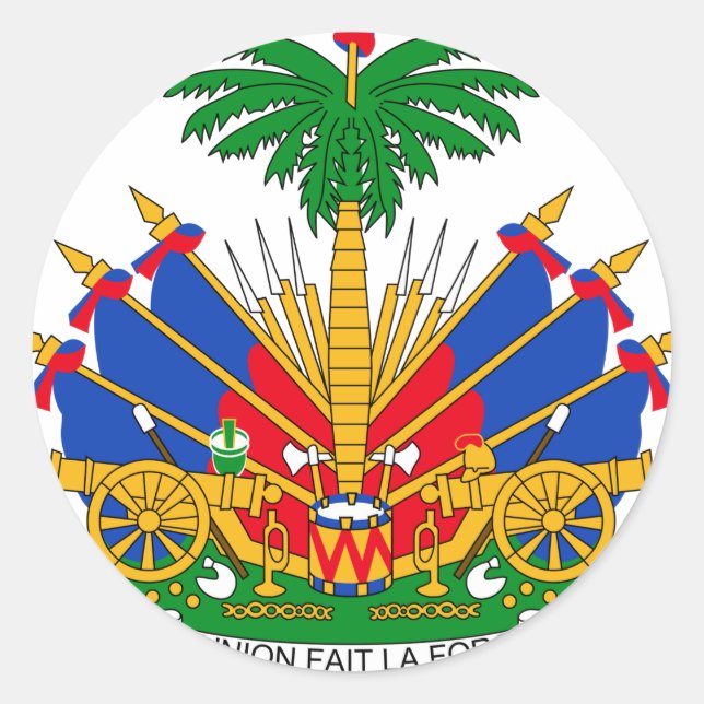 Adesivo Casaco de armas do Haiti (Frente)