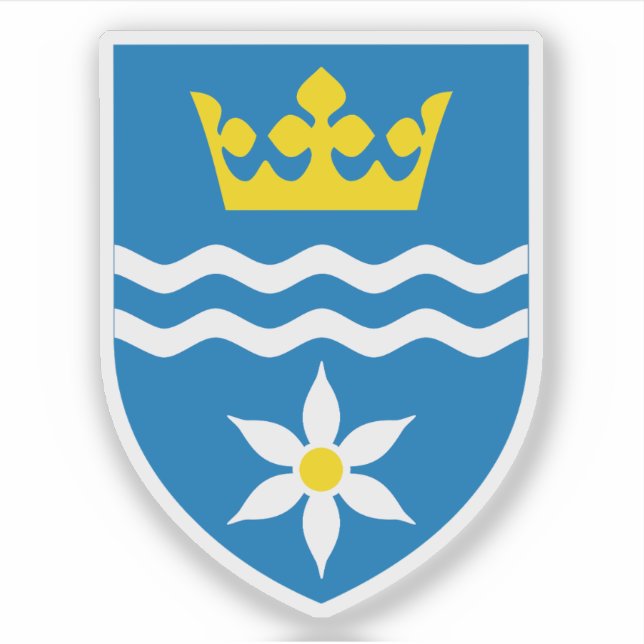 Adesivo Casaco de armas do município de Halsnæ (Frente)