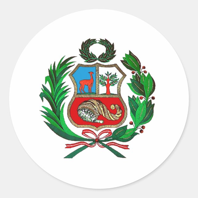 Adesivo Casaco de armas do Peru (Frente)
