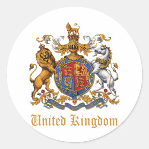 ADESIVO CASACO DE ARMAS DO REINO UNIDO