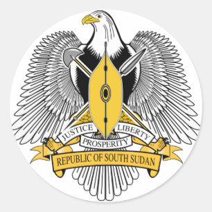 Adesivo Casaco de armas do Sudão do Sul