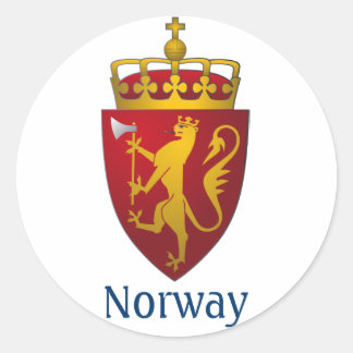 Adesivo Casaco de Armas Escandinavas da Noruega