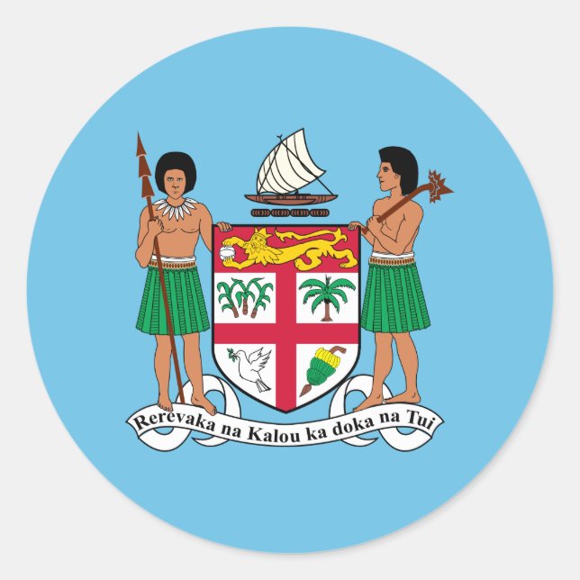 Adesivo Casaco de Armas Fijian, Fiji (Frente)