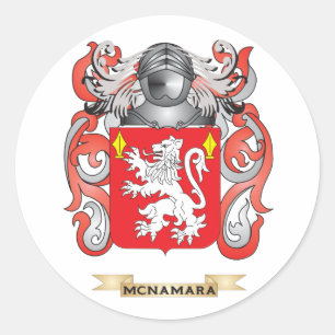 Adesivo Casaco de Armas McNamara (Crest Familiar)