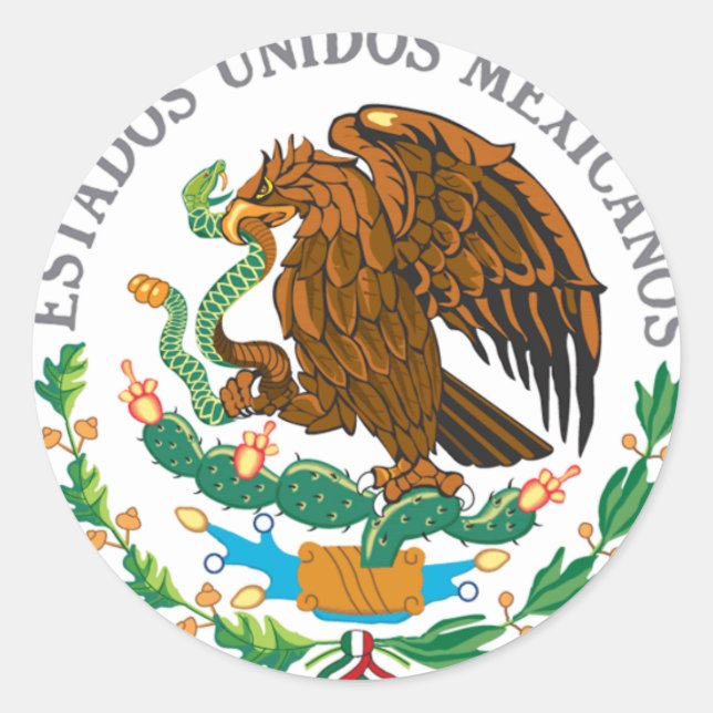 Adesivo Casaco de armas mexicana (Frente)