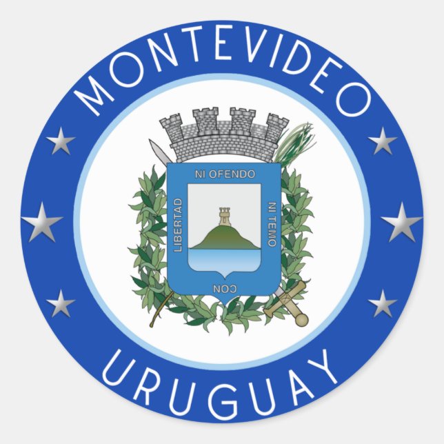 Adesivo Casaco De Armas Montevideu (Frente)