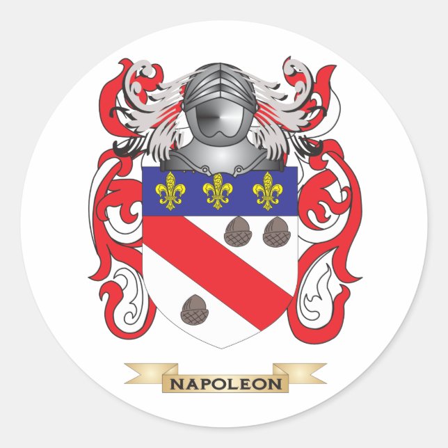 Adesivo Casaco de Armas Napoleão (Crest Familiar) (Frente)