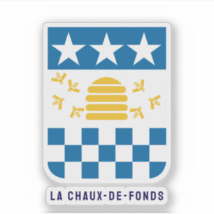 Adesivo Casaco de armas, Suiça de La Chaux-de-Fonds