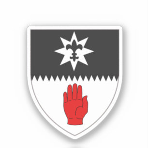 Adesivo Casaco de Arms of County Tyrone, Irlanda Norte