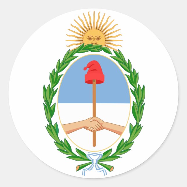 Adesivo Casaco de Braços da Argentina (Frente)