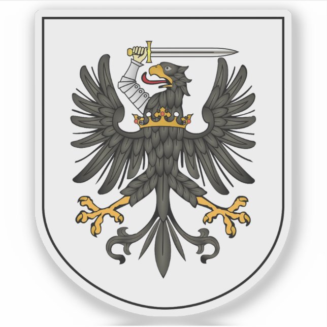 Adesivo Casaco de braços da Prússia (Frente)