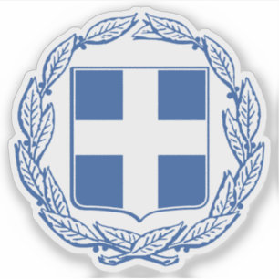 Adesivo Casaco de braços de Grécia (1975-presente)