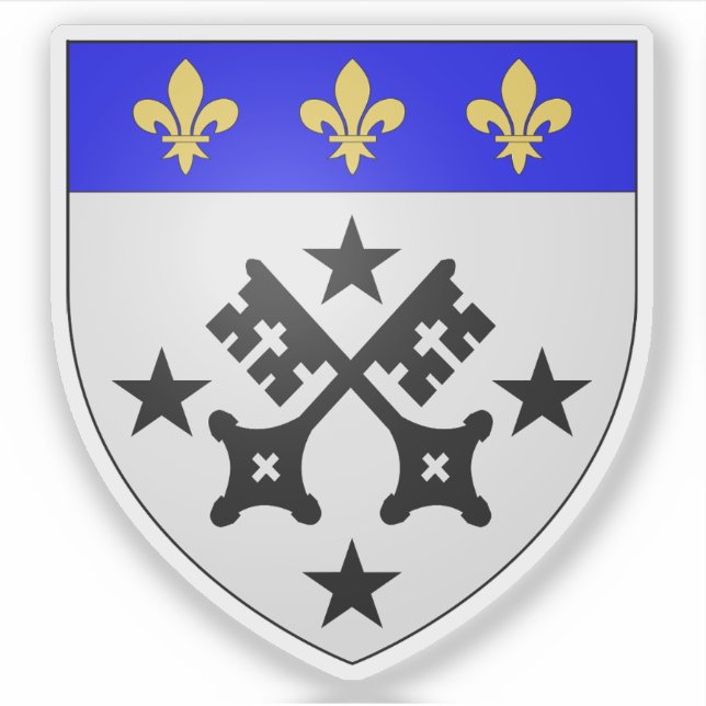 Adesivo Casaco de braços de Lisieux, Calvados, Normandia (Frente)