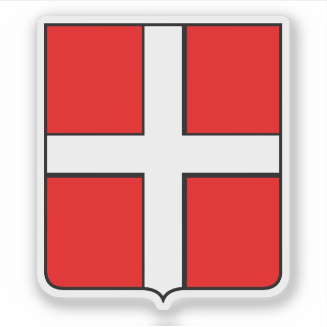 Adesivo Casaco de braços de Mendrisio, Suiça (Frente)