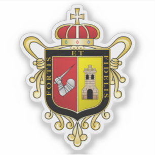 Adesivo Casaco de braços de Zamora de Hidalgo, Michoacán,