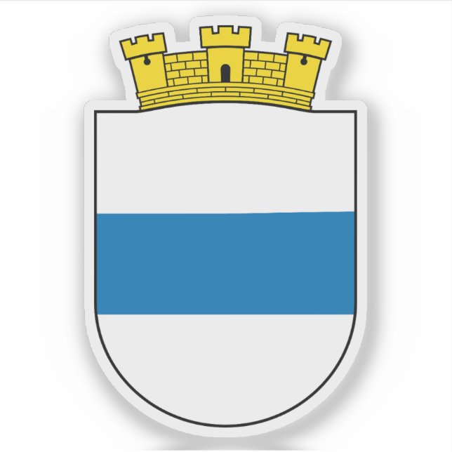 Adesivo Casaco de braços de Zug, Suiça (Frente)