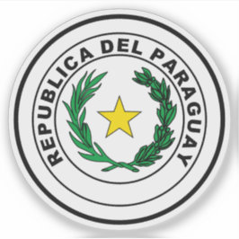 Adesivo Casaco de braços do Paraguai